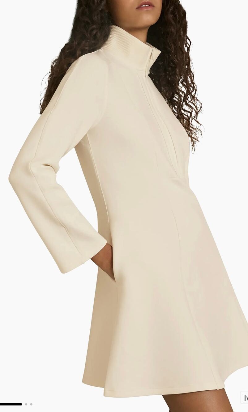 Reiss Krysta Cotton-Blend Fit & Flare Mini Dress - medium $285.00 retail price